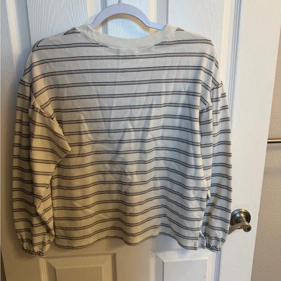 Madewell Long Sleeve Shirt - Stripes - Picture 4 of 5